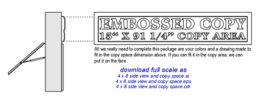 Side view and copy space